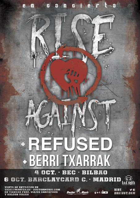 Refused se sumen a la gira de Rise Against