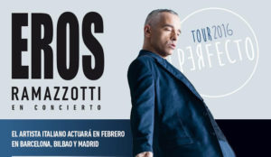 Eros Ramazzotti actuarà a Barcelona