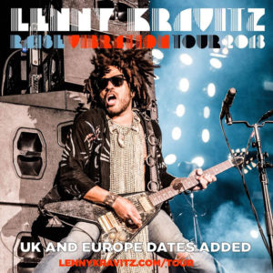Lenny Kravitz actuarà a Barcelona el 5 de juliol