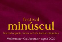 Gerard Aledo, Galgo Lento i Olga Zoet al cartell del festival Minúscul de Mollerussa