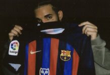 L’emblema de Drake, a la samarreta del Barça