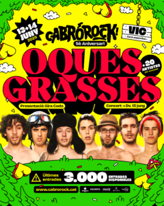Cabró Rock anuncia Oques Grasses per partida doble